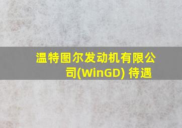 温特图尔发动机有限公司(WinGD) 待遇